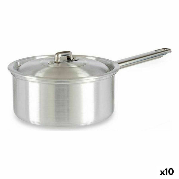 Casseruola con Coperchio Kinvara 100019 Argentato Alluminio Ø 16 cm 1,5 L (10 Unità) - Augustea Shop