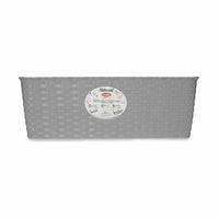 Vaso rettangolare da Balcone Stefanplast Grigio Plastica 15,5 x 13,5 x 39 cm (12 Unità) - Augustea Shop