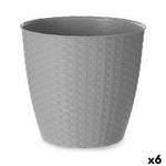 Vaso Stefanplast Grigio Plastica 24 x 22,3 x 24 cm (6 Unità) - Augustea Shop