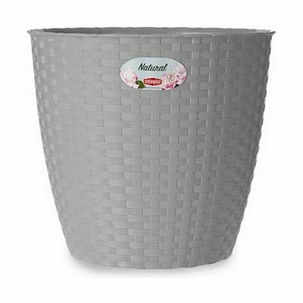 Vaso Stefanplast Grigio Plastica 24 x 22,3 x 24 cm (6 Unità) - Augustea Shop