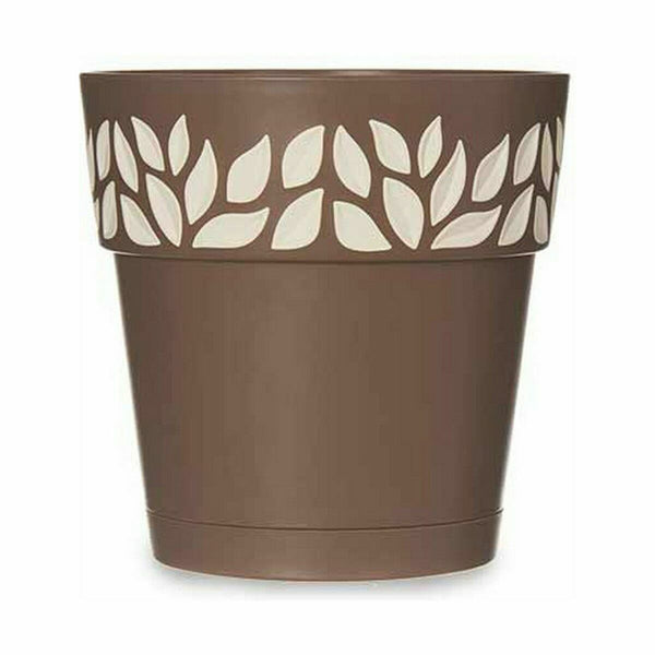 Vaso Autoirrigante Stefanplast Cloe Marrone Plastica 15 x 15 x 15 cm (12 Unità) - Augustea Shop