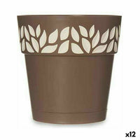 Vaso Autoirrigante Stefanplast Cloe Marrone Plastica 15 x 15 x 15 cm (12 Unità) - Augustea Shop