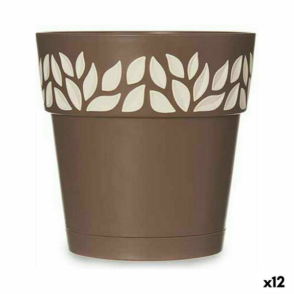 Vaso Autoirrigante Stefanplast Cloe Marrone Plastica 15 x 15 x 15 cm (12 Unità) - Augustea Shop