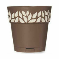 Vaso Autoirrigante Stefanplast Cloe Marrone Plastica 15 x 15 x 15 cm (12 Unità) - Augustea Shop