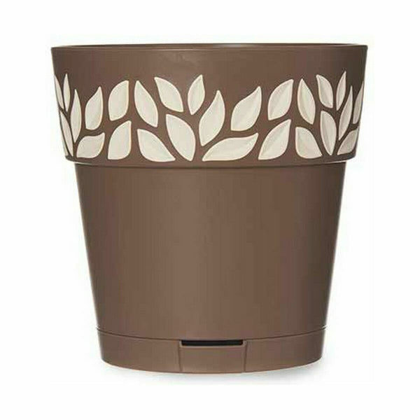 Vaso Autoirrigante Stefanplast Cloe Marrone Plastica 15 x 15 x 15 cm (12 Unità) - Augustea Shop