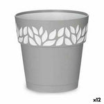 Vaso Autoirrigante Stefanplast Cloe Grigio Plastica 19 x 19 x 19 cm (12 Unità) - Augustea Shop