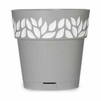 Vaso Autoirrigante Stefanplast Cloe Grigio Plastica 19 x 19 x 19 cm (12 Unità) - Augustea Shop
