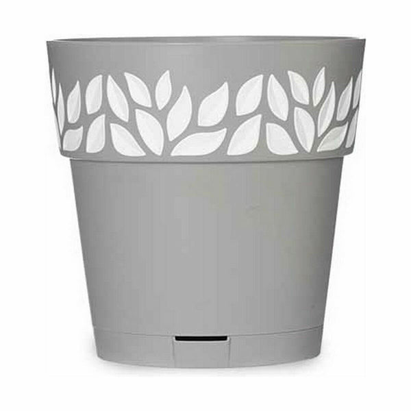 Vaso Autoirrigante Stefanplast Cloe Grigio Plastica 19 x 19 x 19 cm (12 Unità) - Augustea Shop