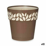 Vaso Autoirrigante Stefanplast Cloe Marrone Plastica 19 x 19 x 19 cm (12 Unità) - Augustea Shop