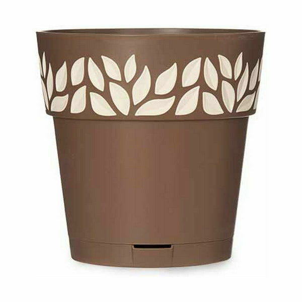 Vaso Autoirrigante Stefanplast Cloe Marrone Plastica 19 x 19 x 19 cm (12 Unità) - Augustea Shop
