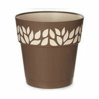 Vaso Autoirrigante Stefanplast Cloe Marrone Plastica 25 x 25 x 25 cm (6 Unità) - Augustea Shop