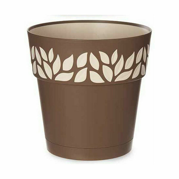 Vaso Autoirrigante Stefanplast Cloe Marrone Plastica 25 x 25 x 25 cm (6 Unità) - Augustea Shop