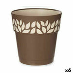 Vaso Autoirrigante Stefanplast Cloe Marrone Plastica 25 x 25 x 25 cm (6 Unità) - Augustea Shop