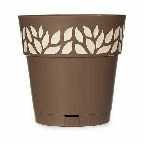 Vaso Autoirrigante Stefanplast Cloe Marrone Plastica 25 x 25 x 25 cm (6 Unità) - Augustea Shop