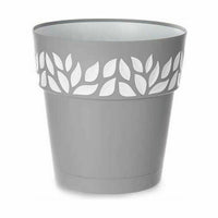 Vaso Autoirrigante Stefanplast Cloe Grigio Plastica 29 x 29 x 29 cm (6 Unità) - Augustea Shop