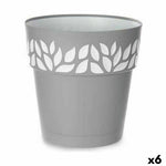 Vaso Autoirrigante Stefanplast Cloe Grigio Plastica 29 x 29 x 29 cm (6 Unità) - Augustea Shop