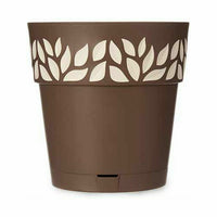 Vaso Autoirrigante Stefanplast Cloe Marrone Plastica 29 x 29 x 29 cm (6 Unità) - Augustea Shop