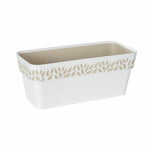 Vaso rettangolare da Balcone Stefanplast Cloe Bianco Plastica 13,3 x 12,3 x 29,3 cm (12 Unità) - Augustea Shop