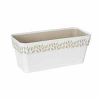 Vaso rettangolare da Balcone Stefanplast Cloe Bianco Plastica 13,3 x 12,3 x 29,3 cm (12 Unità) - Augustea Shop