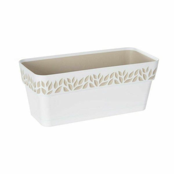 Vaso rettangolare da Balcone Stefanplast Cloe Bianco Plastica 13,3 x 12,3 x 29,3 cm (12 Unità) - Augustea Shop
