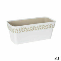 Vaso rettangolare da Balcone Stefanplast Cloe Bianco Plastica 13,3 x 12,3 x 29,3 cm (12 Unità) - Augustea Shop