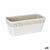 Vaso rettangolare da Balcone Stefanplast Cloe Bianco Plastica 13,3 x 12,3 x 29,3 cm (12 Unità) - Augustea Shop