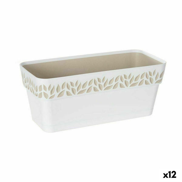 Vaso rettangolare da Balcone Stefanplast Cloe Bianco Plastica 13,3 x 12,3 x 29,3 cm (12 Unità) - Augustea Shop