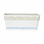 Vaso rettangolare da Balcone Stefanplast Cloe Bianco Plastica 13,3 x 12,3 x 29,3 cm (12 Unità) - Augustea Shop