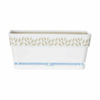 Vaso rettangolare da Balcone Stefanplast Cloe Bianco Plastica 13,3 x 12,3 x 29,3 cm (12 Unità) - Augustea Shop