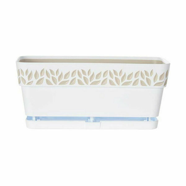 Vaso rettangolare da Balcone Stefanplast Cloe Bianco Plastica 13,3 x 12,3 x 29,3 cm (12 Unità) - Augustea Shop
