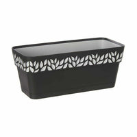 Vaso rettangolare da Balcone Stefanplast Cloe Antracite Plastica 13,3 x 12,3 x 29,3 cm (12 Unità) - Augustea Shop