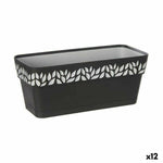 Vaso rettangolare da Balcone Stefanplast Cloe Antracite Plastica 13,3 x 12,3 x 29,3 cm (12 Unità) - Augustea Shop