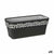 Vaso rettangolare da Balcone Stefanplast Cloe Antracite Plastica 13,3 x 12,3 x 29,3 cm (12 Unità) - Augustea Shop