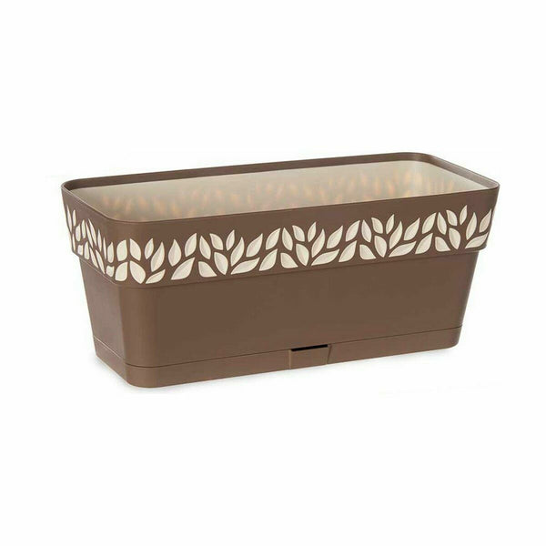 Vaso rettangolare da Balcone Stefanplast Cloe Marrone Plastica 13,3 x 12,3 x 29,3 cm (12 Unità) - Augustea Shop