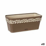 Vaso rettangolare da Balcone Stefanplast Cloe Marrone Plastica 13,3 x 12,3 x 29,3 cm (12 Unità) - Augustea Shop
