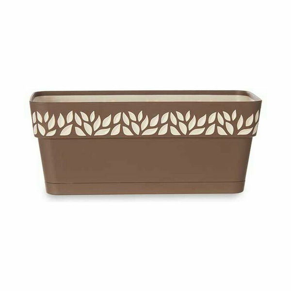 Vaso rettangolare da Balcone Stefanplast Cloe Marrone Plastica 13,3 x 12,3 x 29,3 cm (12 Unità) - Augustea Shop