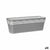 Vaso rettangolare da Balcone Stefanplast Cloe Grigio Plastica 49,5 x 17 x 19 cm (12 Unità) - Augustea Shop