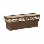 Vaso rettangolare da Balcone Stefanplast Cloe Marrone Plastica 49,5 x 17 x 19 cm (12 Unità) - Augustea Shop