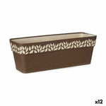 Vaso rettangolare da Balcone Stefanplast Cloe Marrone Plastica 49,5 x 17 x 19 cm (12 Unità) - Augustea Shop