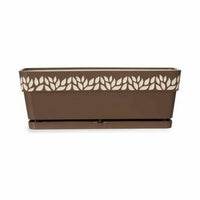 Vaso rettangolare da Balcone Stefanplast Cloe Marrone Plastica 49,5 x 17 x 19 cm (12 Unità) - Augustea Shop
