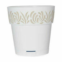 Vaso Autoirrigante Stefanplast Gaia Bianco Plastica 15 x 15 x 15 cm (12 Unità) - Augustea Shop
