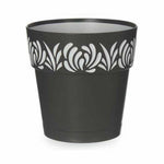 Vaso Autoirrigante Stefanplast Gaia Antracite Plastica 15 x 15 x 15 cm (12 Unità) - Augustea Shop
