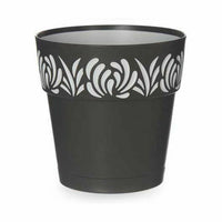 Vaso Autoirrigante Stefanplast Gaia Antracite Plastica 15 x 15 x 15 cm (12 Unità) - Augustea Shop