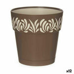 Vaso Autoirrigante Stefanplast Gaia Marrone Plastica 15 x 15 x 15 cm (12 Unità) - Augustea Shop