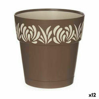 Vaso Autoirrigante Stefanplast Gaia Marrone Plastica 15 x 15 x 15 cm (12 Unità) - Augustea Shop