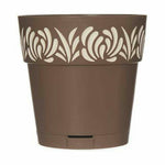 Vaso Autoirrigante Stefanplast Gaia Marrone Plastica 15 x 15 x 15 cm (12 Unità) - Augustea Shop