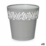 Vaso Autoirrigante Stefanplast Gaia Grigio Plastica 19 x 19 x 19 cm (12 Unità) - Augustea Shop