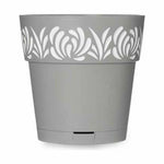 Vaso Autoirrigante Stefanplast Gaia Grigio Plastica 19 x 19 x 19 cm (12 Unità) - Augustea Shop