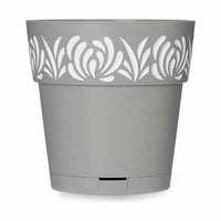 Vaso Autoirrigante Stefanplast Gaia Grigio Plastica 19 x 19 x 19 cm (12 Unità) - Augustea Shop