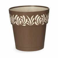 Vaso Autoirrigante Stefanplast Gaia Marrone Plastica 19 x 19 x 19 cm (12 Unità) - Augustea Shop